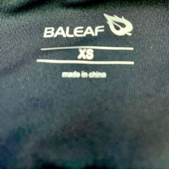 Baleaf Womens Size XS Black Bodycon Leggings Gathered Scrunched Lower Leg Style - Picture 4 of 10